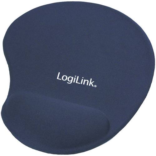 LogiLink ID0027B Mauspad mit Handballenauflage Ergonomisch Blau von Logilink