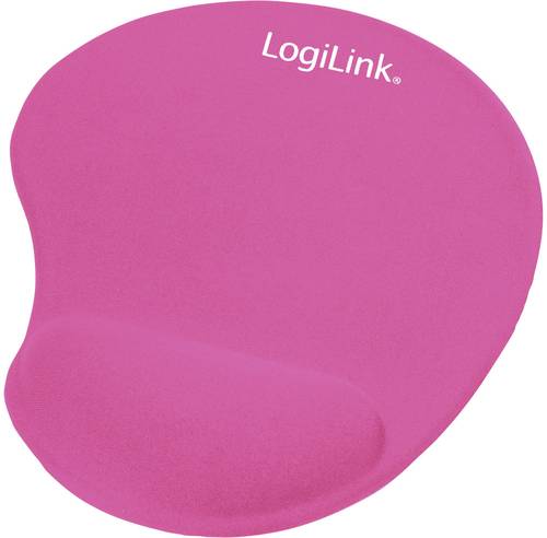 LogiLink ID0027P Mauspad mit Handballenauflage Ergonomisch Pink von Logilink