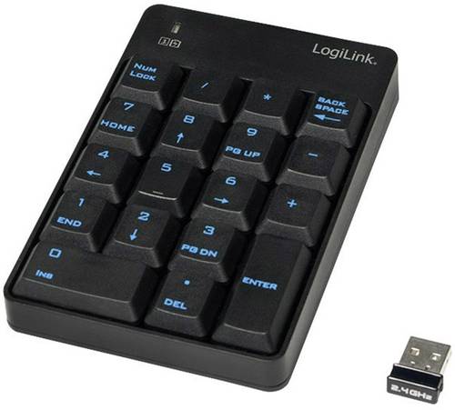 LogiLink ID0120 Funk Nummernblock Schwarz LogiLink ID0120 Funk Nummernblock Schwarz von Logilink