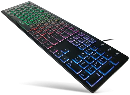 LogiLink ID0138 Beleuchtete Tastatur, LED Regenbogen-Hintergrundbeleuchtung schwarz LogiLink ID0138 Beleuchtete Tastatur, LED Regenbogen-Hintergrundbeleuchtung schwarz von Logilink
