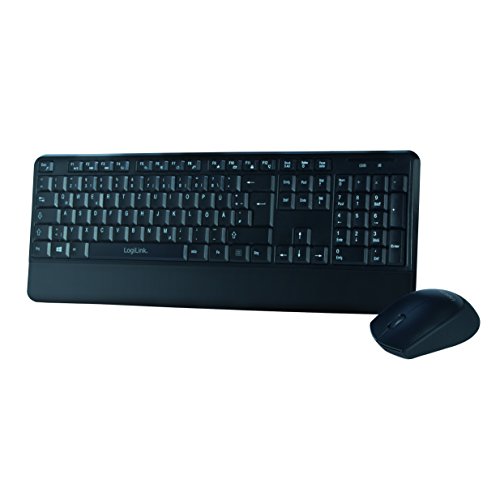 LogiLink ID0161 Tastatur Maus Kombination Funk 2.4 GHz schwarz von Logilink