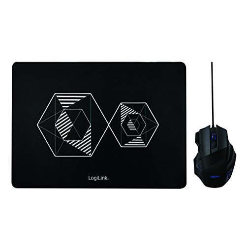 LogiLink ID0162 Gaming Combo Set aus Maus und Mauspad mit präzisem optischen Sensor schwarz LogiLink ID0162 Gaming Combo Set aus Maus und Mauspad mit präzisem optischen Sensor schwarz von Logilink