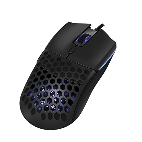 LogiLink ID0208 - USB Gaming Maus mit DPI-Taste (800/1600/3200/6400 DPI) und Beleuchtung mit 7X RGB Farben, Win 7/8/10/11, Mac OS und Chrome OS, Schwarz von Logilink