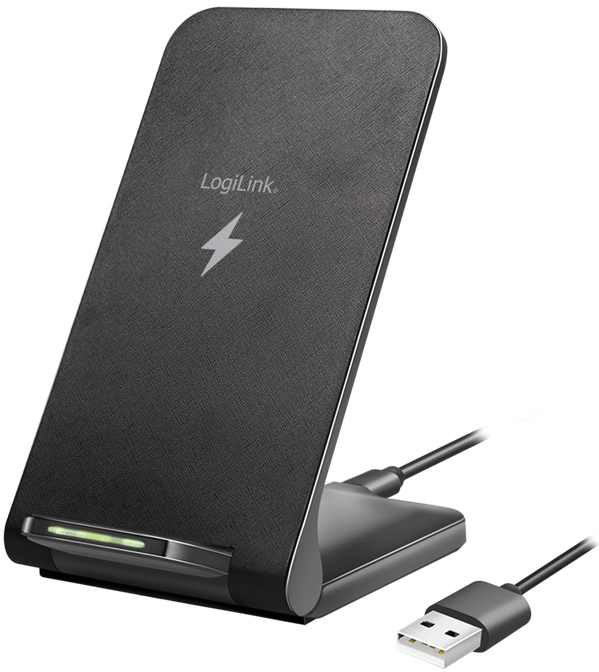 LogiLink Induktions-Ladestation, 15 Watt, schwarz von Logilink
