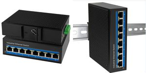 LogiLink Industrial Fast Ethernet PoE Switch, 8-Port 10/100Base-TX RJ45, Plug & Play, schwarzes Metallgehäuse, - 1 Stück (NS201P) von Logilink