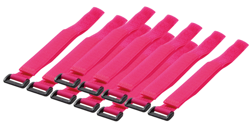 LogiLink Klett-Kabelbinder, 500 x 20 mm, pink von Logilink