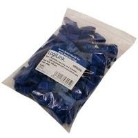 LogiLink Knickschutztülle für RJ45 Stecker, 5,5 mm, blau Kunststoffgehäuse, Inhalt: 100 Stück, in Polybeutel (MP0008) von Logilink