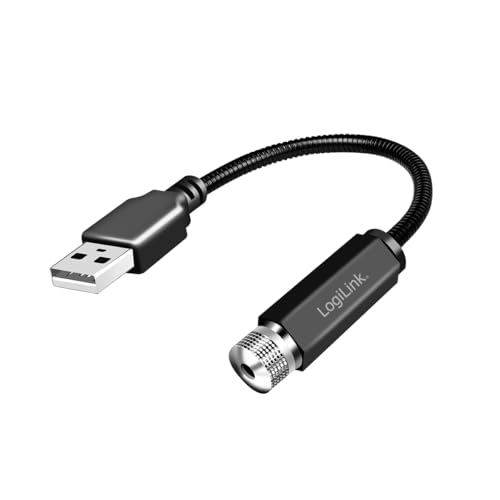 LogiLink LED016 - USB-A LED-Sternenlicht mit 6-Lichtmustern und mit flexiblem Hals von Logilink