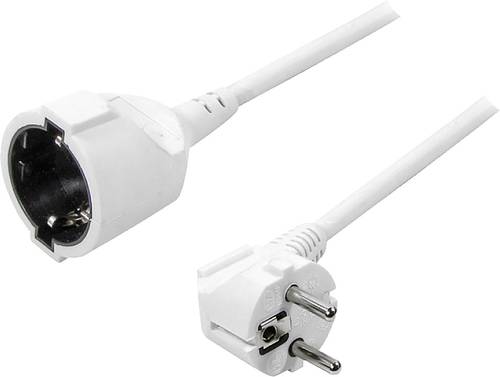 LogiLink LPS101 Strom Verlängerungskabel Weiß 3.00m H05VV-F 3G 1,5mm² 90° nach oben gewinkelt LogiLink LPS101 Strom Verlängerungskabel Weiß 3.00m H05VV-F 3G 1,5mm² 90° nach oben gewinkelt von Logilink
