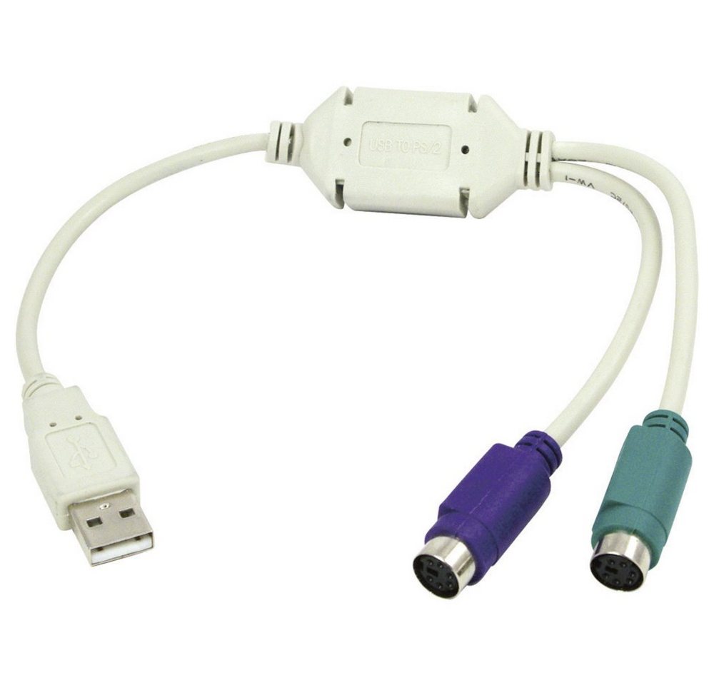 LogiLink LogiLink USB 1.1 Anschlusskabel [1x USB 1.1 Stecker A - 2x PS/2-Buchse USB-Adapter, 15.00 cm LogiLink LogiLink USB 1.1 Anschlusskabel [1x USB 1.1 Stecker A - 2x PS/2-Buchse USB-Adapter, 15.00 cm von Logilink
