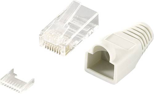LogiLink MP0023 RJ45-Steckverbinder CAT 6, ungeschirmt MP0023 Stecker, gerade Pole: 8P8C Grau 100St. LogiLink MP0023 RJ45-Steckverbinder CAT 6, ungeschirmt MP0023 Stecker, gerade Pole: 8P8C Grau 100St. von Logilink