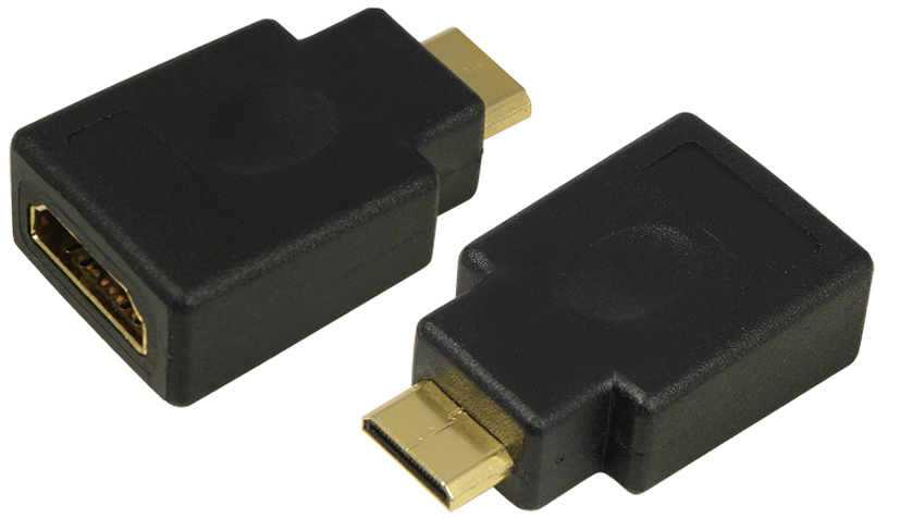LogiLink Mini Adapter, HDMI Kupplung - HDMI Stecker, 19 Pol von Logilink