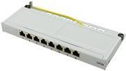 LogiLink Mini - Patch Panel - Rack montierbar - RJ-45 X 8 - Hellgrau, RAL 7035 - 0.5U von Logilink