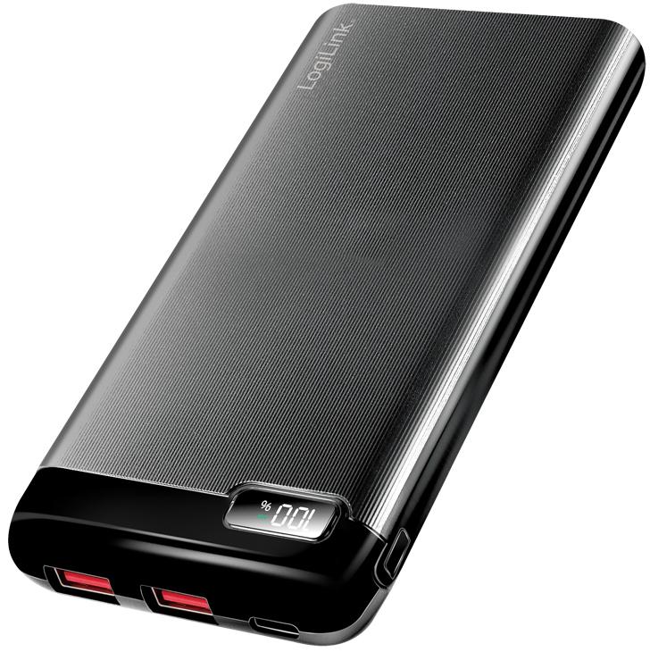 LogiLink Mobiler Zusatzakku, 10.000 mAh, 2x USB-A, 1x USB-C von Logilink