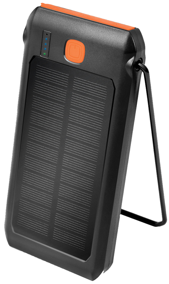 LogiLink Powerbank mit Solar, 10.000 mAh, schwarz von Logilink