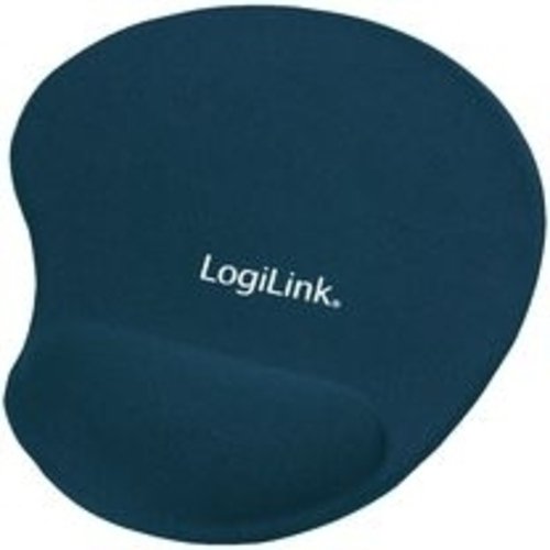 LogiLink Mousepad mit Silikon Gel Handauflage, bl von Logilink