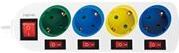 LogiLink Multicolor - Verlängerungsschnur - Wechselstrom 250 V - 3680 Watt - Ausgangsanschlüsse: 4 (4 x CEE 7/3) - 1.5 m - Deutschland von Logilink
