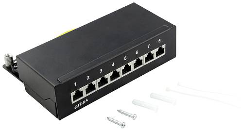 LogiLink NP0018B 8 Port Patch-Panel CAT 6a 1 HE von Logilink