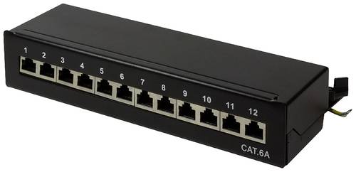 LogiLink NP0019B 12 Port Patch-Panel CAT 6a von Logilink