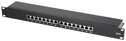 LogiLink NP0076 16 Port Patch-Panel 483mm (19 ) CAT 6a 1 HE von Logilink