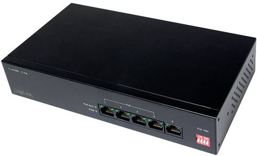 LogiLink NS0098 Netzwerk Switch 10 / 100MBit/s IEEE 802.3at (25.5 W), IEEE 802.3af (12.95 W) von Logilink