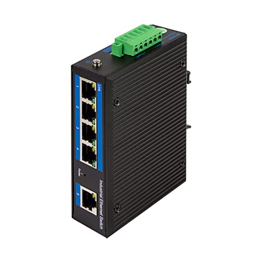 LogiLink NS200 - Industrieller Fast Ethernet Switch, 5-Port 10/100 Mbps von Logilink