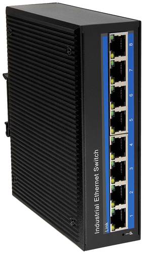 LogiLink NS201P Industrial Ethernet Switch 8 Port 10 / 100MBit/s PoE-Funktion von Logilink