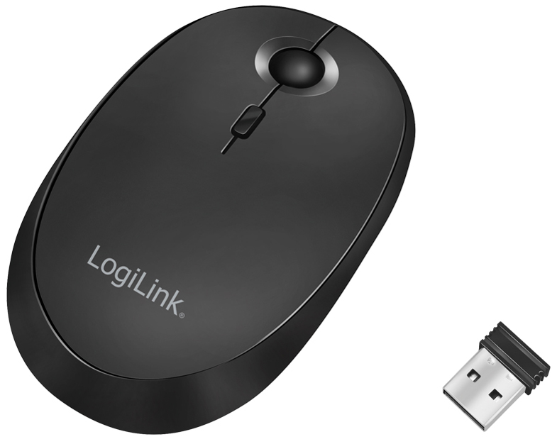 LogiLink Optische Funk Maus, kabellos, schwarz von Logilink