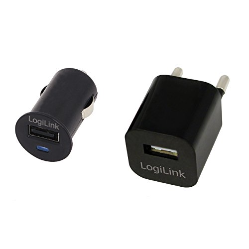 LogiLink PA0076 USB-Reiseadapter Set schwarz von Logilink