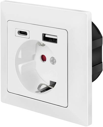 LogiLink PA0262 Unterputz-Steckdose mit USB-Ladeausgang, erhöhter Berührungsschutz Weiß LogiLink PA0262 Unterputz-Steckdose mit USB-Ladeausgang, erhöhter Berührungsschutz Weiß von Logilink