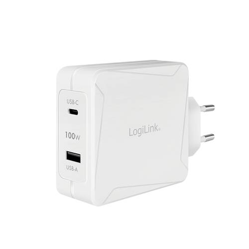 LogiLink PA0281 USB-Ladegerät Innenbereich, Steckdose Anzahl Ausgänge: 2 x USB-C® Buchse (Power D von Logilink