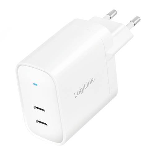 LogiLink PA0282 USB-Ladegerät Innenbereich, Steckdose Anzahl Ausgänge: 2 x USB-C® Buchse (Power D von Logilink