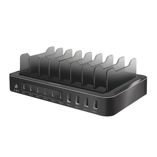 LogiLink PA0327 - USB-C Ladestation mit 4X USB-A & 6X USB-C, PD 3.0 (PowerDelivery) & QC 3.0 (QuickCharge), 120 W von Logilink