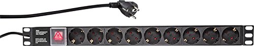 LogiLink PDU9C02 19 Zoll Netzwerkschrank-Steckdosenleiste 1 HE Schutzkontaktsteckdose mit Schalter, schwarz LogiLink PDU9C02 19 Zoll Netzwerkschrank-Steckdosenleiste 1 HE Schutzkontaktsteckdose mit Schalter, schwarz von Logilink
