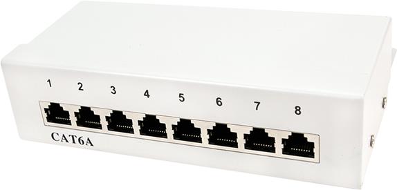 LogiLink Patch Panel Desktop - Patch Panel - Wand montierbar - RJ-45 X 8 - Hellgrau, RAL 7035 LogiLink Patch Panel Desktop - Patch Panel - Wand montierbar - RJ-45 X 8 - Hellgrau, RAL 7035 von Logilink
