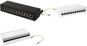 LogiLink - Patch Panel - Wand montierbar - RJ-45 X 12 - Hellgrau, RAL 7035 LogiLink - Patch Panel - Wand montierbar - RJ-45 X 12 - Hellgrau, RAL 7035 von Logilink