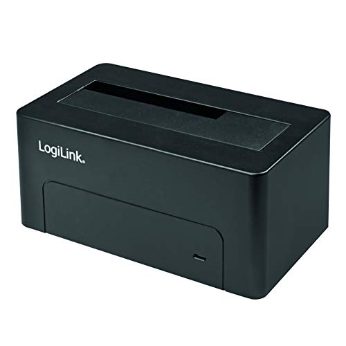 LogiLink QP0026 - USB 3.0 Quickport für 2, 5" + 3, 5" SATA HDD/SSD mit Max. 5 Gbit/S und an/aus-Schalter Schwarz von Logilink