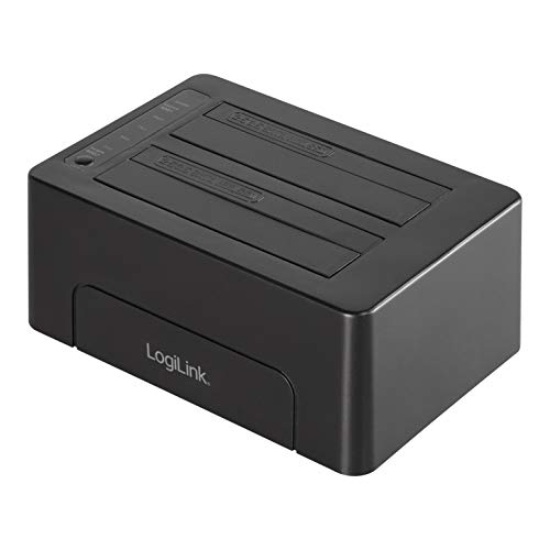 LogiLink QP0028 Quickport USB 3.1 GEN2 für 2X 2,5/3,5" HDD/SSD (2-Bay) Schwarz, único von Logilink