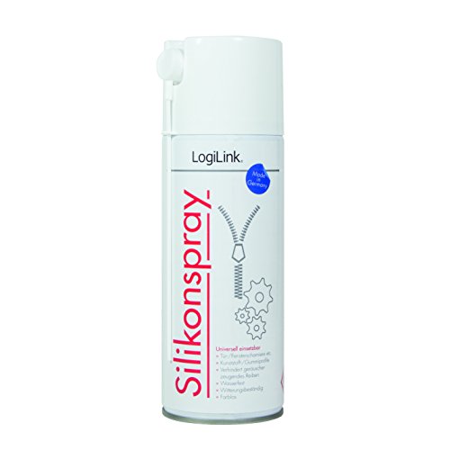 LogiLink RP0015 Silikonspray (400 ml) zur Verhinderung geräuscherzeugenden Reibens farblos von Logilink
