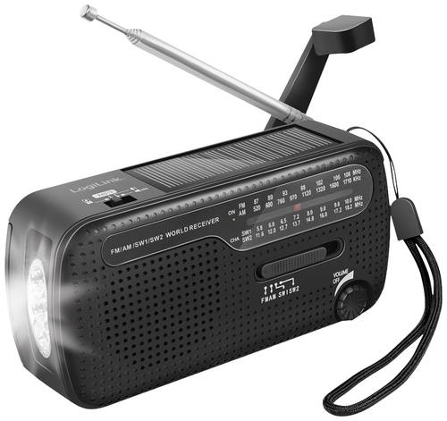 LogiLink SP0061 Notfallradio FM, AM, UKW Notfallradio, USB Akku-Ladefunktion, Handkurbel, Powerbank- LogiLink SP0061 Notfallradio FM, AM, UKW Notfallradio, USB Akku-Ladefunktion, Handkurbel, Powerbank- von Logilink