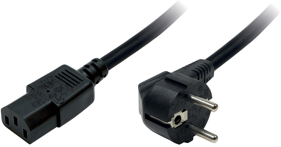 LogiLink Schutzkontakt-Stromkabel, 1,8 m, einseitig LogiLink Schutzkontakt-Stromkabel, 1,8 m, einseitig von Logilink