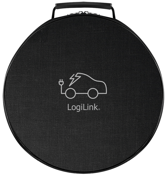 LogiLink Schutztasche für Auto-Ladekabel, rund, Nylon von Logilink