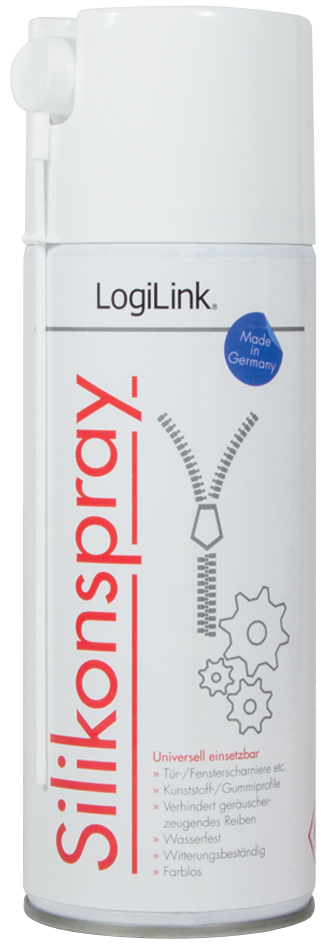 LogiLink Silikonölspray, farblos, 400 ml von Logilink