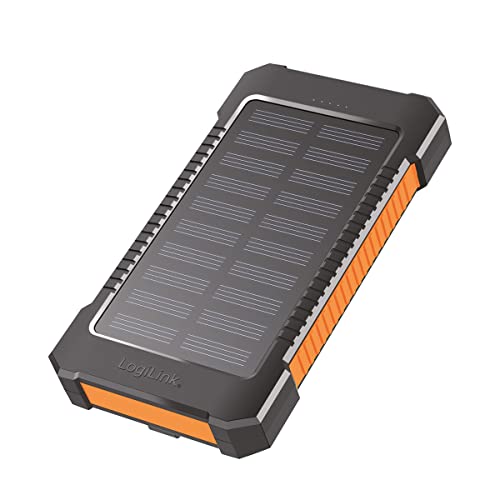 LogiLink Solar Powerbank 6000 mAh mit Taschenlampe und 2X USB-A Ladeports, IP44 Schutzklasse LogiLink Solar Powerbank 6000 mAh mit Taschenlampe und 2X USB-A Ladeports, IP44 Schutzklasse von Logilink