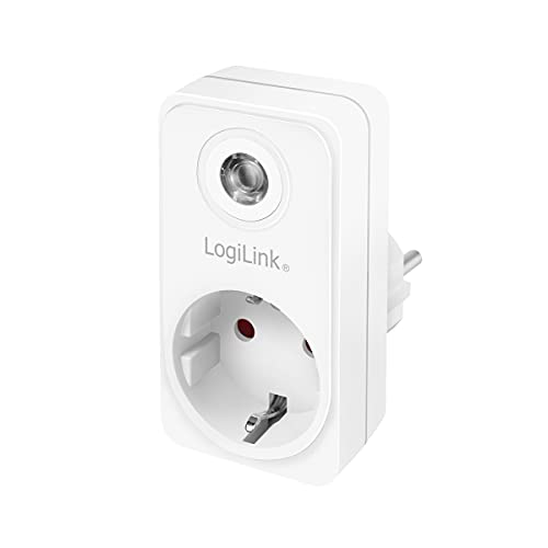 LogiLink Steckdosenadapter (1x CEE 7/3 Schutzkontakt) mit Dämmerungssensor von Logilink