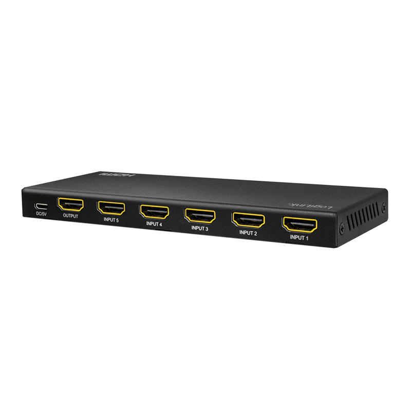 Logilink Switch HDMI 5x1-Port, 4K/60Hz, HDCP, HDR, CEC, RC Logilink Switch HDMI 5x1-Port, 4K/60Hz, HDCP, HDR, CEC, RC von Logilink