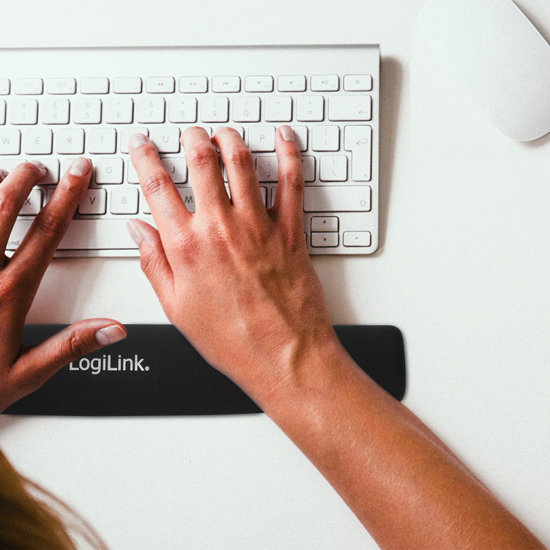 LogiLink Tastatur-Handgelenkauflage Gel, schwarz von Logilink