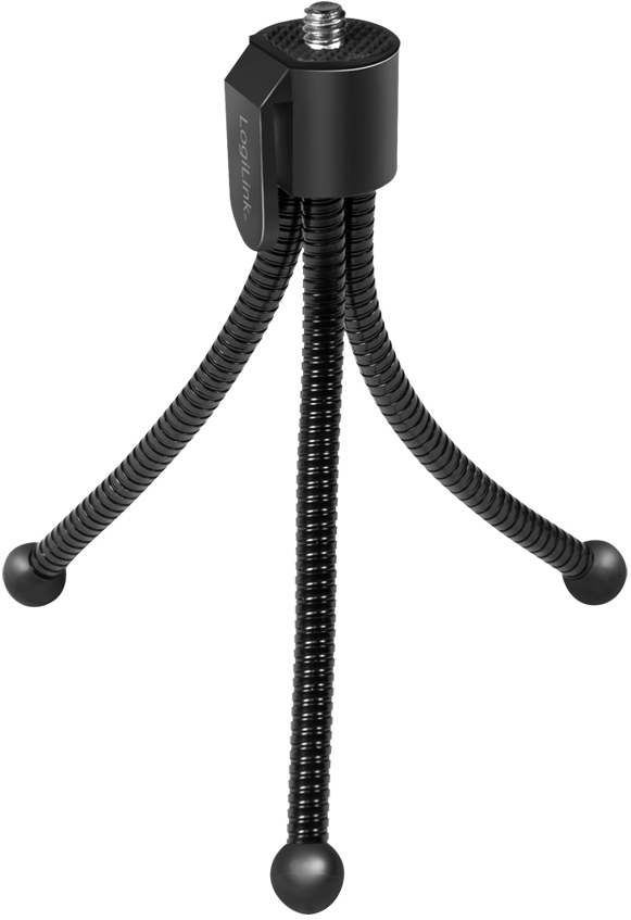 LogiLink Tragbares Mini-Stativ, flexibel, schwarz von Logilink