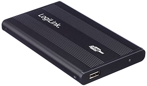 LogiLink UA0040B Festplattengehäuse 6,35 cm (2,5 Zoll) IDE USB 2 Aluminium/schwarz von Logilink