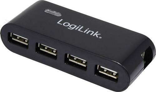 LogiLink UA0085 4 Port USB 2.0-Hub Schwarz von Logilink